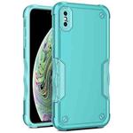 For iPhone XS Max Non-slip Armor Phone Case(Mint Green)