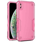 For iPhone XS Max Non-slip Armor Phone Case(Pink)