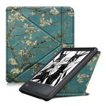 For KOBO Sage 2021 Multi-folding Leather Tablet Case(Apricot Blossom)