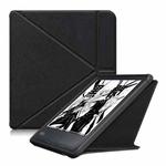 For KOBO Libra2 2021 Multi-folding Leather Tablet Case(Black)
