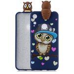 For Huawei Honor 8A Shockproof Cartoon TPU Protective Case(Blue Owl)