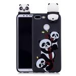 For Huawei Honor 9 Lite Shockproof Cartoon TPU Protective Case(Three Pandas)
