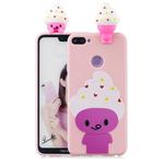 For Huawei Honor 9i Shockproof Cartoon TPU Protective Case(Ice Cream)