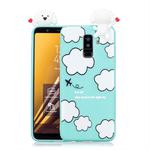 For Galaxy A6+ (2018) Shockproof Cartoon TPU Protective Case(Clouds)