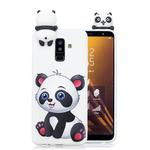 For Galaxy A6+ (2018) Shockproof Cartoon TPU Protective Case(Panda)