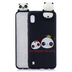 For Galaxy A10 Shockproof Cartoon TPU Protective Case(Two Pandas)