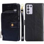 For OPPO K9s / Realme Q3s Zipper Bag Leather Phone Case(Black)