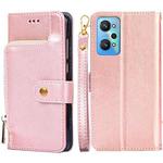 For OPPO Realme GT Neo2 5G Zipper Bag Leather Phone Case(Rose Gold)