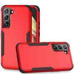 For Samsung Galaxy S22 5G TPU + PC Shockproof Phone Case(Red+Black)