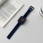 TPU Watch Band For Apple Watch Series 8&7 41mm / SE 2&6&SE&5&4 40mm / 3&2&1 38mm(Blue Black)