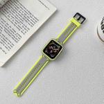 TPU Watch Band For Apple Watch Series 8&7 41mm / SE 2&6&SE&5&4 40mm / 3&2&1 38mm(Grey Yellow)