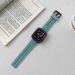TPU Watch Band For Apple Watch Ultra 49mm / Series 8&7 45mm / SE 2&6&SE&5&4 44mm / 3&2&1 42mm(Purple Mint Green)