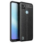 For OPPO Realme C21Y Litchi Texture TPU Shockproof Phone Case(Black)
