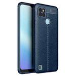 For OPPO Realme C21Y Litchi Texture TPU Shockproof Phone Case(Blue)