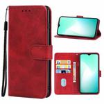 Leather Phone Case For Infinix Hot 11 Play(Red)