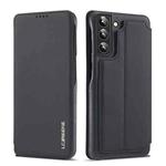 For Samsung Galaxy S22+ 5G LC.IMEEKE Hon Ancient Series Horizontal Flip Leather Phone Case(Black)