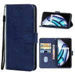 Leather Phone Case For OPPO Realme Q3s(Blue)