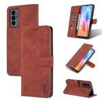 For vivo S10e / V23e AZNS Skin Feel Calf Texture Horizontal Flip Leather Phone Case(Brown)