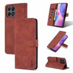 For Honor X30i AZNS Skin Feel Calf Texture Horizontal Flip Leather Phone Case(Brown)