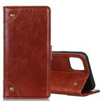 For Galaxy S10 Lite / A91 Copper Buckle Nappa Texture Horizontal Flip Leather Case with Holder & Card Slots & Wallet(Brown)