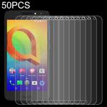 50 PCS 0.26mm 9H 2.5D Tempered Glass Film For Alcatel A3