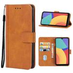 For Alcatel 1L Pro 2021 Leather Phone Case(Brown)