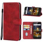 For CUBOT Max 3 Leather Phone Case(Red)