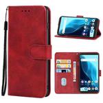 For CUBOT Note 9 Leather Phone Case(Red)