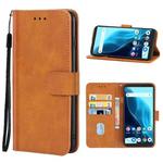 For CUBOT Note 9 Leather Phone Case(Brown)