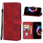 For Motorola Edge 20 Fusion Leather Phone Case(Red)
