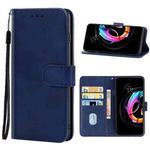 For Motorola Edge 20 Fusion Leather Phone Case(Blue)