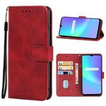 For OPPO Realme C25s Leather Phone Case(Red)
