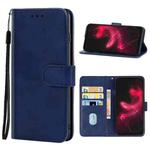 For Sharp Aquos Zero 5G Basic Leather Phone Case(Blue)