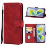 For Tecno Camon 18 Premier Leather Phone Case(Red)
