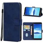 Leather Phone Case For Alcatel 7(Blue)