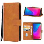 Leather Phone Case For Lenovo K5 Pro(Brown)