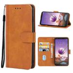 Leather Phone Case For LG Q Stylo 4(Brown)