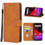 Leather Phone Case For Vodafone Smart X9(Brown)