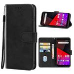 Leather Phone Case For Vodafone Smart X9(Black)