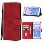 Leather Phone Case For Wiko Jerry 3(Red)