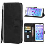 Leather Phone Case For Wiko Jerry 3(Black)