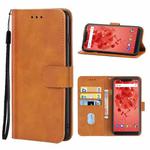 Leather Phone Case For Wiko View 2 Plus(Brown)
