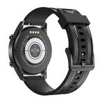 For Samsung Galaxy Watch 3 45mm / Suunto 9 Peak 22mm Carbon Fiber Silicone Watch Band(Black)