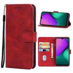 Leather Phone Case For Infinix Hot 10 Play / Smart 5 India X688B(Red)