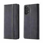 For Samsung Galaxy A32 4G Splicing Skin Feel Magnetic Leather Phone Case(Black)
