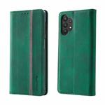 For Samsung Galaxy A32 5G Splicing Skin Feel Magnetic Leather Phone Case(Green)