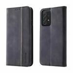 For Samsung Galaxy A52 / A52s Splicing Skin Feel Magnetic Leather Phone Case(Black)