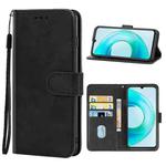 Leather Phone Case For Wiko T3(Black)