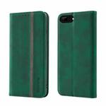 Splicing Skin Feel Magnetic Leather Phone Case For iPhone 8 Plus / 7 Plus(Green)