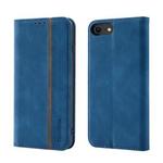 Splicing Skin Feel Magnetic Leather Phone Case For iPhone 6s Plus / 6 Plus(Blue)